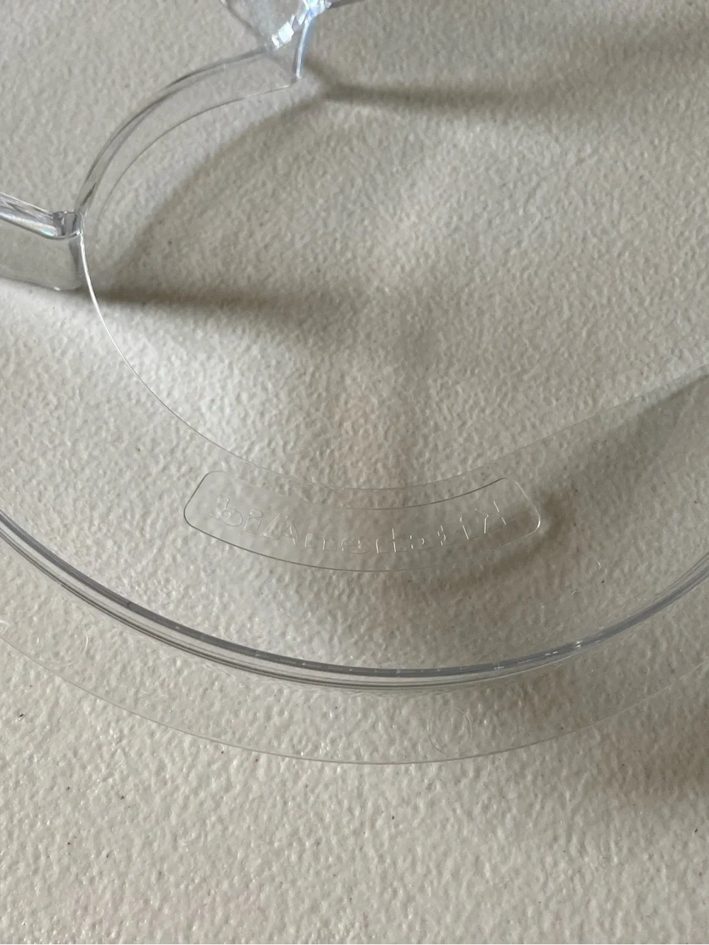 KitchenAid Stand Mixer Clear Plastic Pouring Shield Splash Guard Attachment